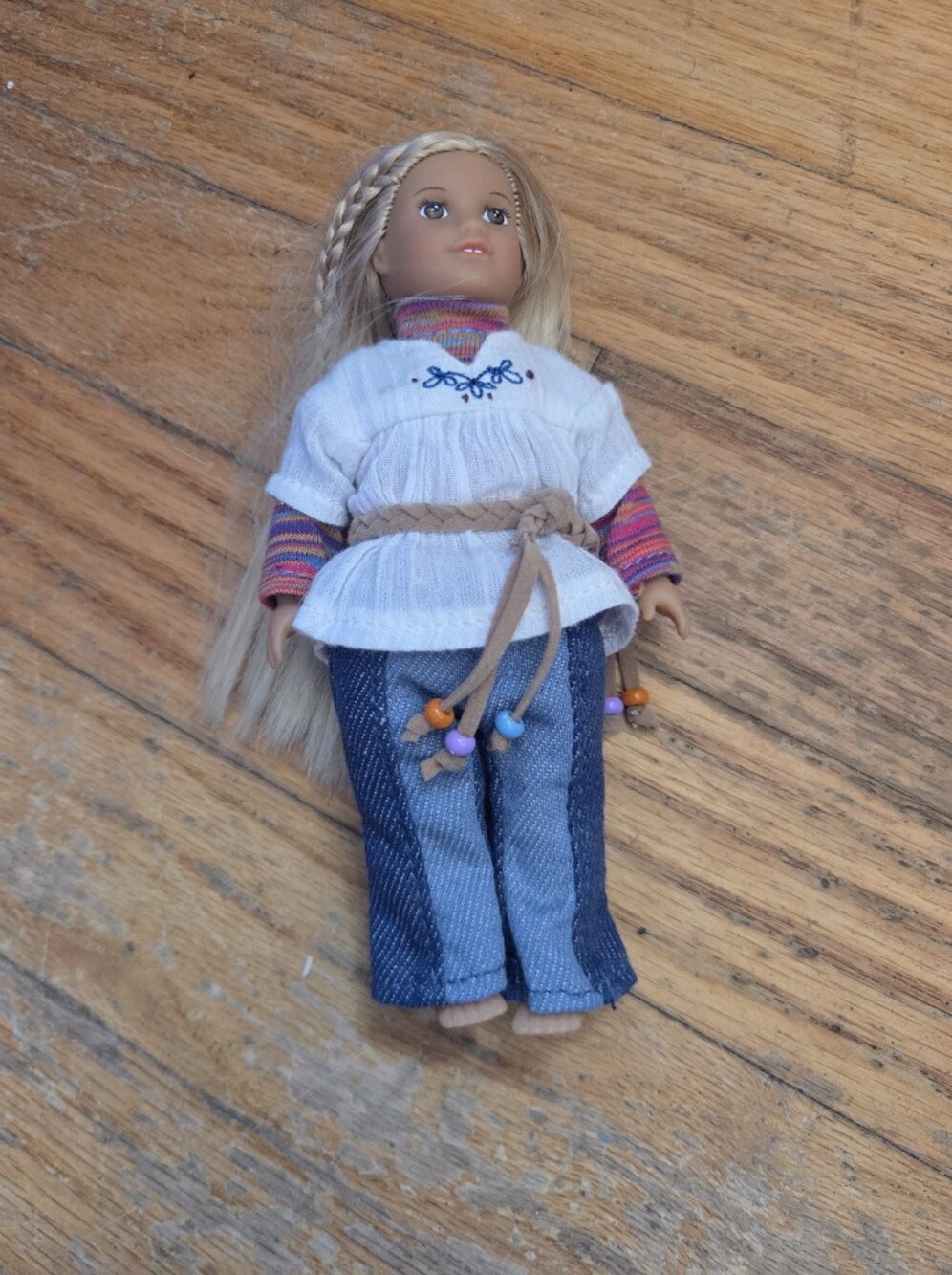 *RETIRED* AMERICAN GIRL 6.5” Mini Doll Julie NICE Complete (No shoes)